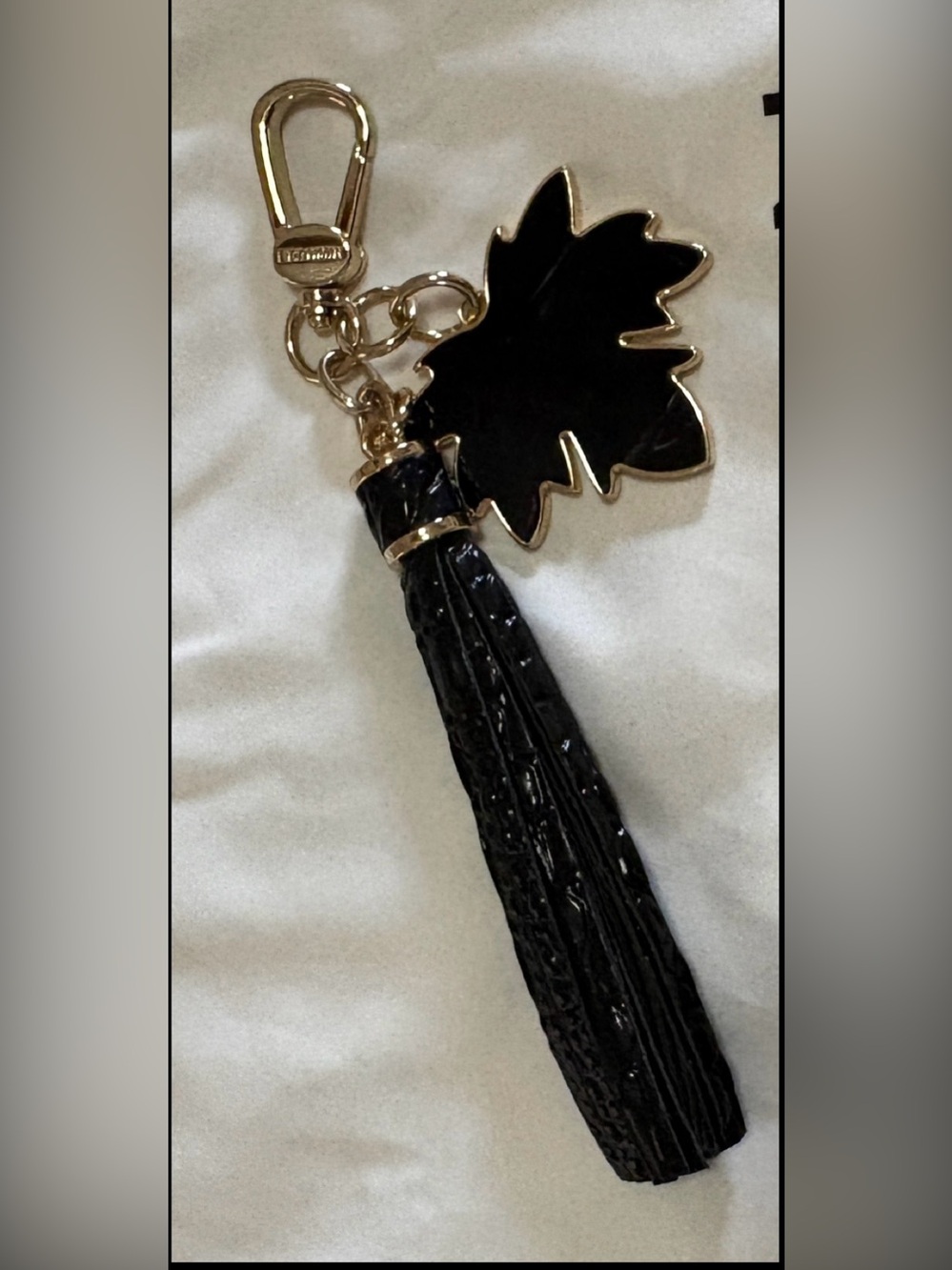 BRAHMIN BLACK MAPLE TASSEL